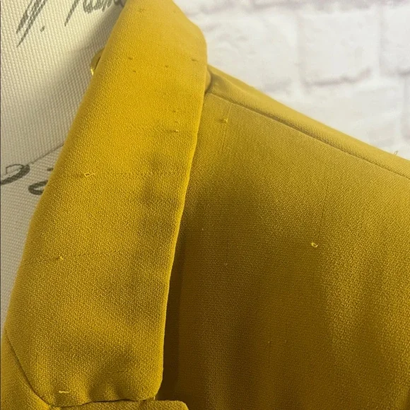 Tahari Mustard Open-Front Blazer Jacket - Picture 7 of 8